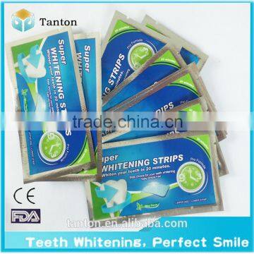 teeth whitening strips,3D whiteing strips,non peroxide, 6%HP(CE)