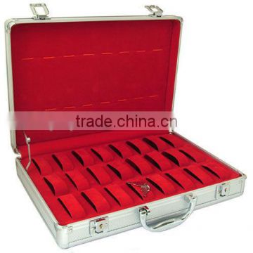 ALUMINIUM BRIEFCASE 32 WATCH STORAGE DISPLAY CASE