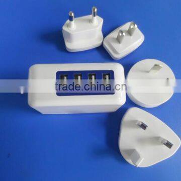 5V 5A Charging multi port usb wireless chargers 4 Usb Port Travel wall Charger