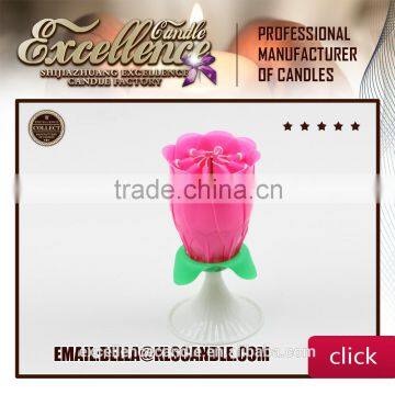 the Most Popular MUSIC Birthday Lotus Flower Candle Export in 2015 photo-5