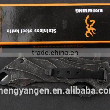 OEM Browning B49 Outdoor Multifunctional Camping Hunting Survival Folding Blade Knife/knives photo-5