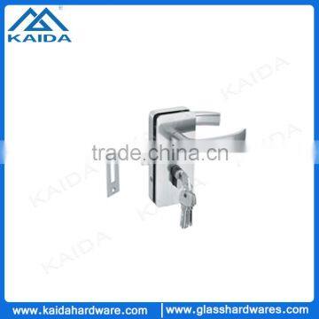 Glass to wall lock with keys