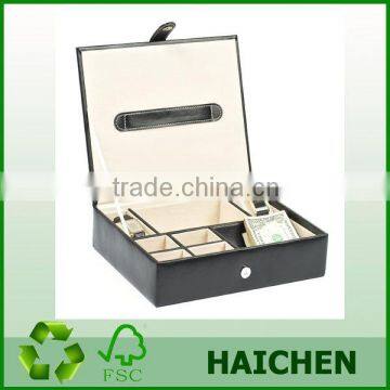 Mens Watch & Jewelry Box mens valet With A Hidden Magnet.