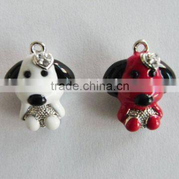 fashion 3D pewter dog pendant