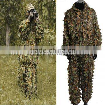 3D Military Leaf Hunting Camo Tactical Camouflage Clothing Ghillie Suit