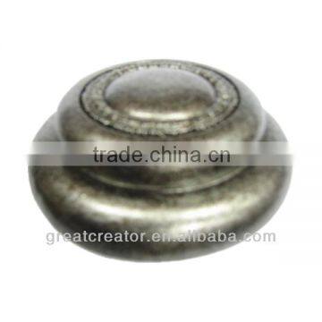 China Home Decor Round Pewter End Caps Window Curtain Accessory Curtain Rod parts