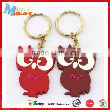 OEM Design Custom Logo Rubber Promotion Animal Keyring