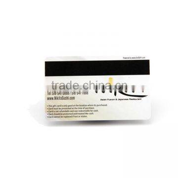 Plastic PVC Magnetic stripe Card Hico 2750 Oe black