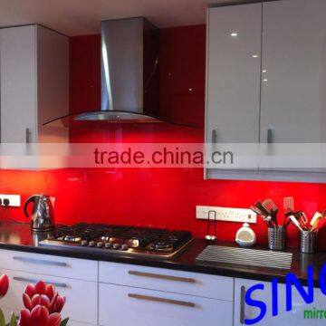 China factory supplied 3mm French Green water-resistant Lacquered glass