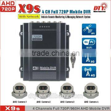 4ch H.264 Ahd Bus Mobile Dvr Gps Mdvr Surveillance System Supports Gps Wifi 3g 4G |X9s photo-3