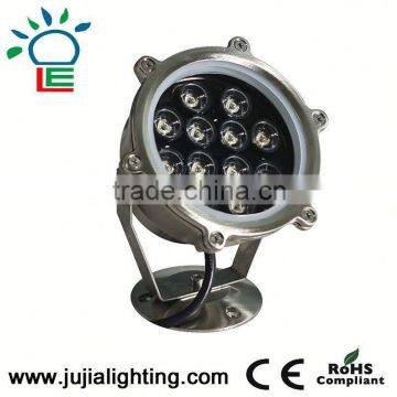 IP68 Stainless Steel 18W RGB 12V LED Underwater Light,CE and RoHS