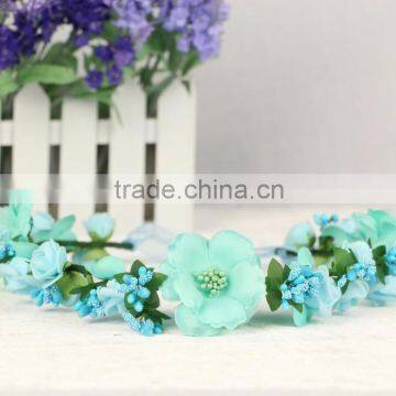 wholesale artificial flower bride head hydrangea wreath headdress