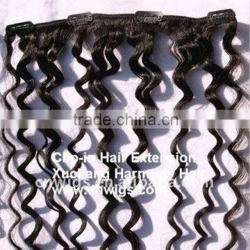 HOTHOT wet and wavy human clips in hair extension