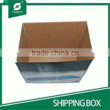FOUR OVERLAP CARTON CORRUGATED MAILER SHIPPING BOXES WITH CMYK PRINT photo-4