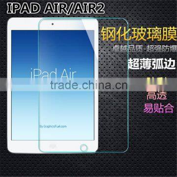 Hot Selling Tempered Glass Screen Protector For ipad Air/Air 2 Tempered Glass