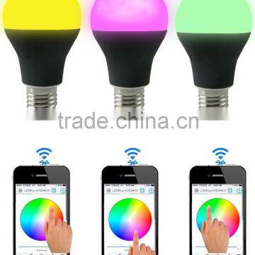 E27 Music Alarm Group Bluetooth E27 Dimmable 16Million Colors Smart LED Light Bulb 85-265v photo-5