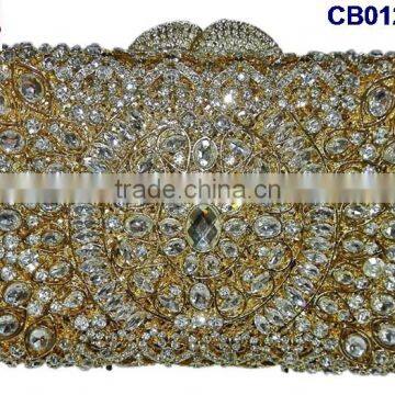 CB0122-14 New hot sell high quality fashion lady small handbag with nice shining stones decorate for party of cluth