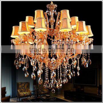 Large Crystal Chandelier Light Maria Theresa Hotel Lobby Crystal Lamp Crystal Lighting Amber color