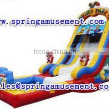 Funy mickey mouse water park, inflatable water slide with pool SP-PS29