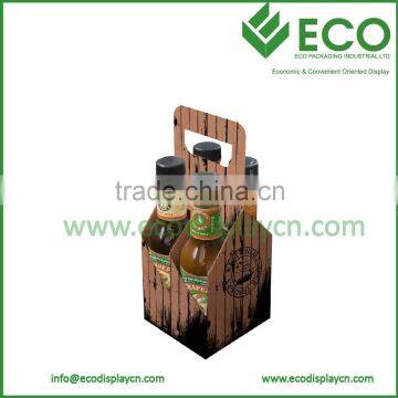 Customized 4 Pack Beer Carrier, Corrugated Cardboard Wine Box                        
                                                Quality Choice