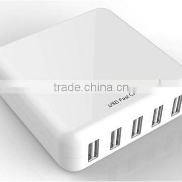 High Range White 5 Port Multi USB Charger