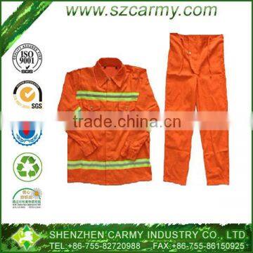 Polyester & Nylon Bright Orange Flame Retardant Welding Work Safety Clothing