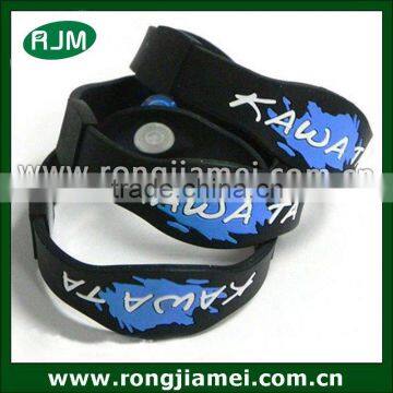 New style colorful cheap black power band energy bracelet