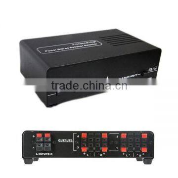 4 Channel High Power Stereo Speaker Selector With Volume Control