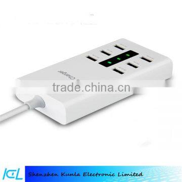 Best selling multi port usb chargers 6 port smart usb charger