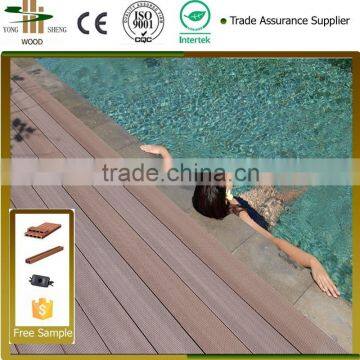2015 Hot sale wood plastic composite wpc decking floor/garden composite deck wpc/WPC deck