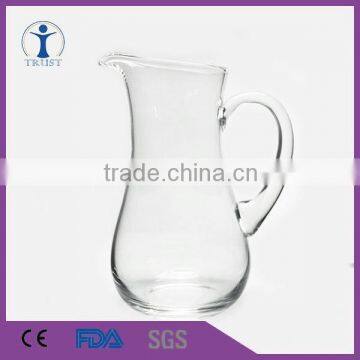 Trust wholesale custom Glassware Manufacture Tall glass wine pitcher Hand made