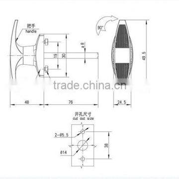 High Quality Handle Lock, Hidden Cabinet Lock, Drawer Lock photo-2