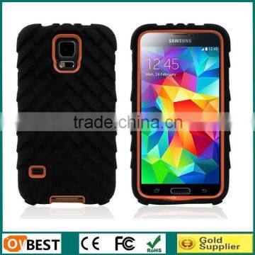 2014 Robot Series Hybrid armor case for Samsung Galaxy S5,PC + Silicone 3 in 1