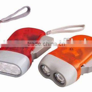 Rechargeable Battery Dynamo led Flashlight