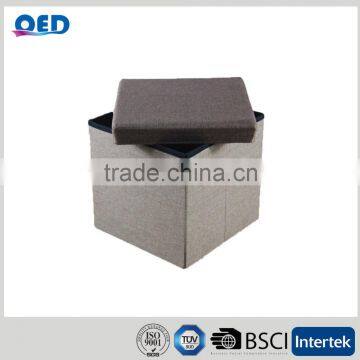 Foldable Storage Ottoman Seat With Lid photo-2