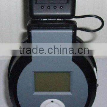 Hot sale black MP3 headphone, card handset MP3 player headphone