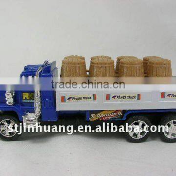 plastic friction cask truck toy