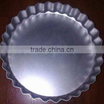 Non-stick Aluminum Cake Decoration Hard Anodized Tart Pan/ Pizza Pan photo-3
