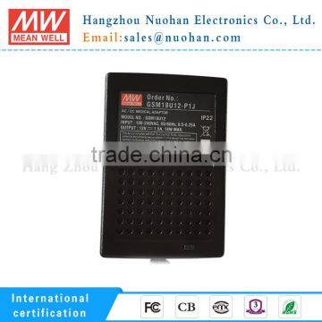 ul Listed Meanwell 18W 12V dc Ac/dc High Reliability Medical Adaptor photo-3
