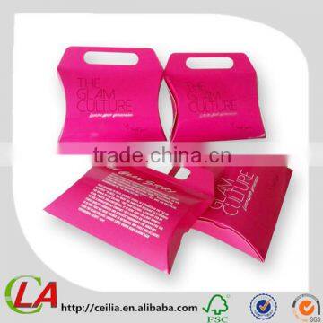 Printed Paperboard Foldable Ice Cream Packaging Box With Handle photo-4