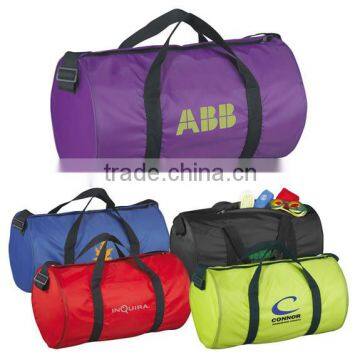 Custom Logo Printed Promotional Polyester Sports Gym Bag