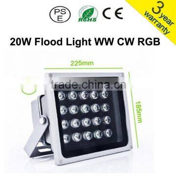 20*1w led floodlight white RGB IR RF DMX512 ce rohs 3 years warranty