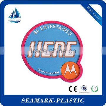 2016 bulk cheap custom made soft pvc gel drink coasters for bar