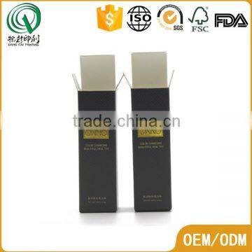 Black Hot Stamping Packaging Customized Luxury Perfume Box Paper photo-5