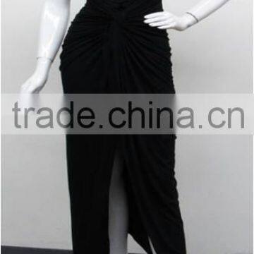 OEM China Wholesale custom maxi dress designer one piece party dress women slit zipper sexy dress