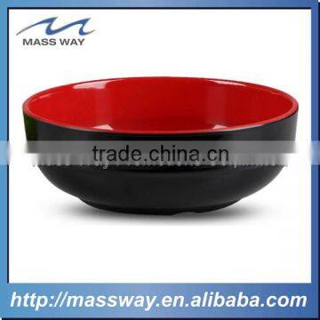 Cartoon Red and Black Color Plastic Cutlery Set Rice Melamine Soup Bowl