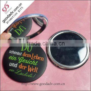 Wedding gift hand mirror / personalized pocket mirror