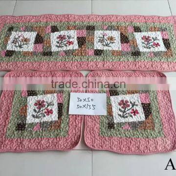 At63 Patchwork Car Seat Mats 3 PCS