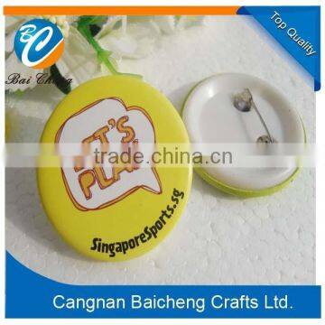 2016 fancy design security pin button badge with cheap price