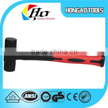 Black And Red Stoning Hammer With Fiber Handle High Quality                        
                                                Quality Choice